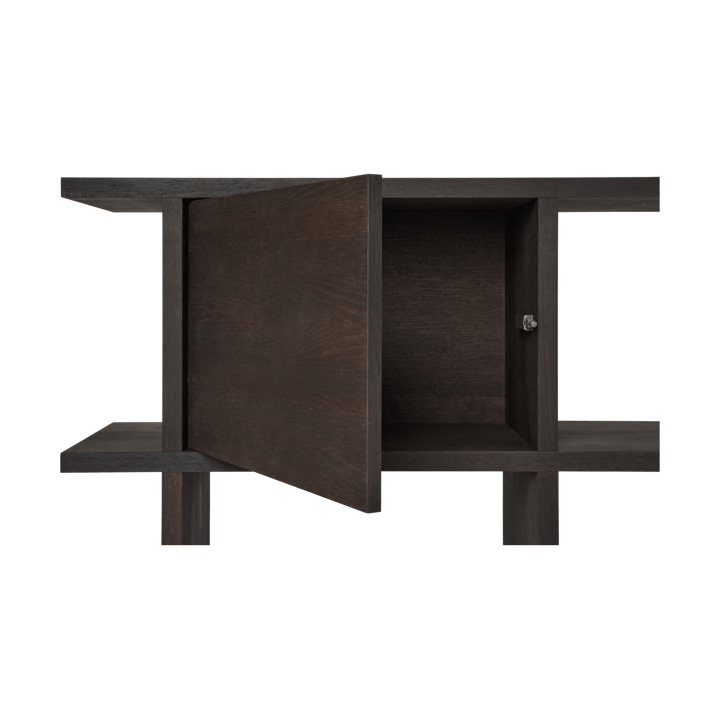 Kona kirjahyllyn kaappiinserti, Dark Stained Ferm Living