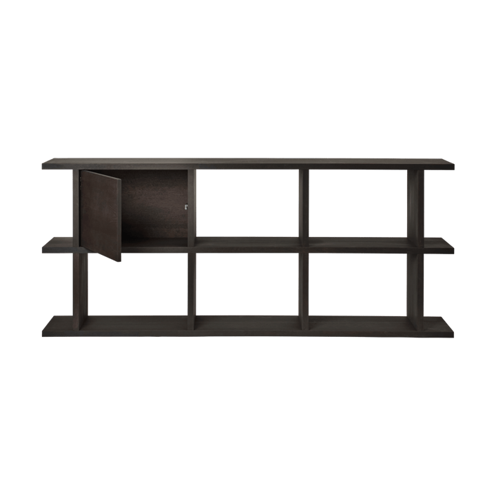 Kona kirjahyllyn kaappiinserti, Dark Stained Ferm Living