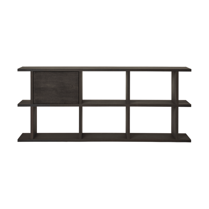 Kona kirjahyllyn kaappiinserti, Dark Stained Ferm Living