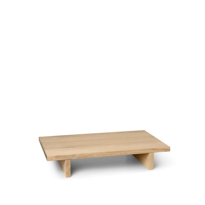 Kona sivupöytä - Oak natural veneer, low table - Ferm LIVING