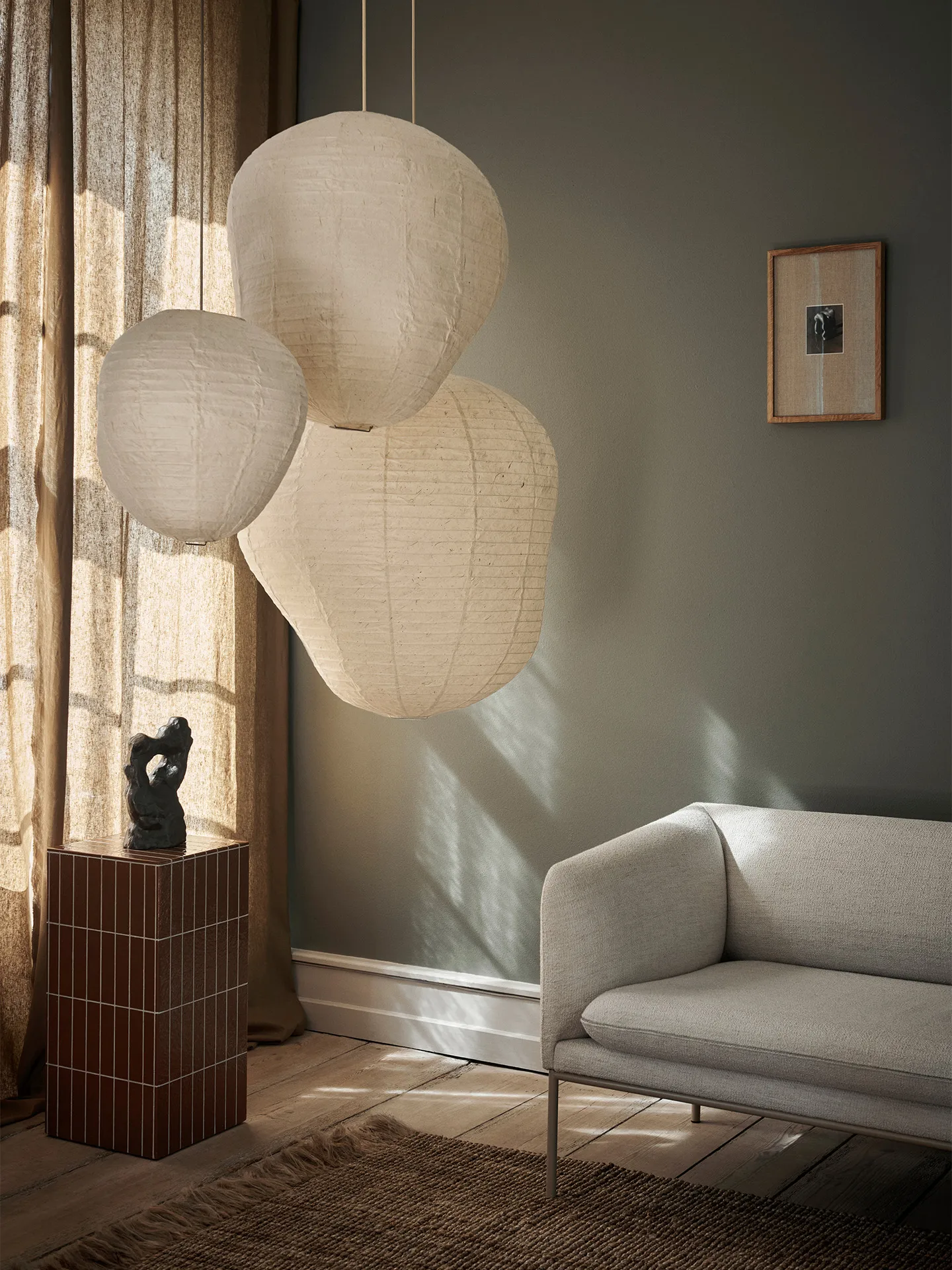 Kurbis lampunvarjostin, 40 cm, Luonnollinen Ferm Living