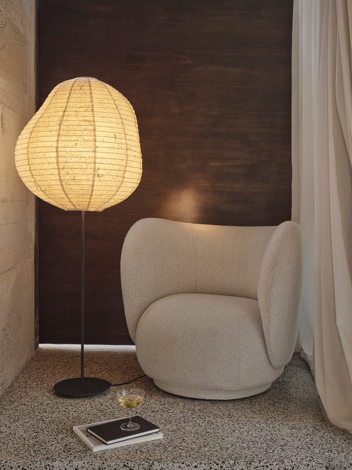 Kurbis lattiavalaisin high, Natural-black Ferm Living