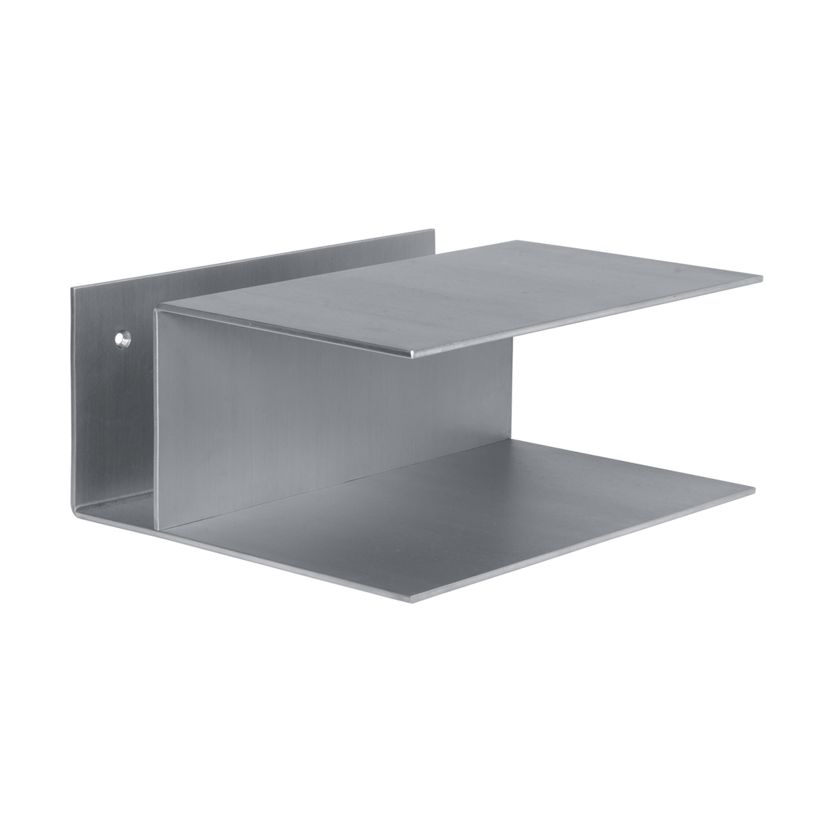 Ferm Living Lager yöpöytä 15,5x35x30 cm Alumiini | Skandinaavinen Sisustus | Yöpöydät | Hopeanvärinen