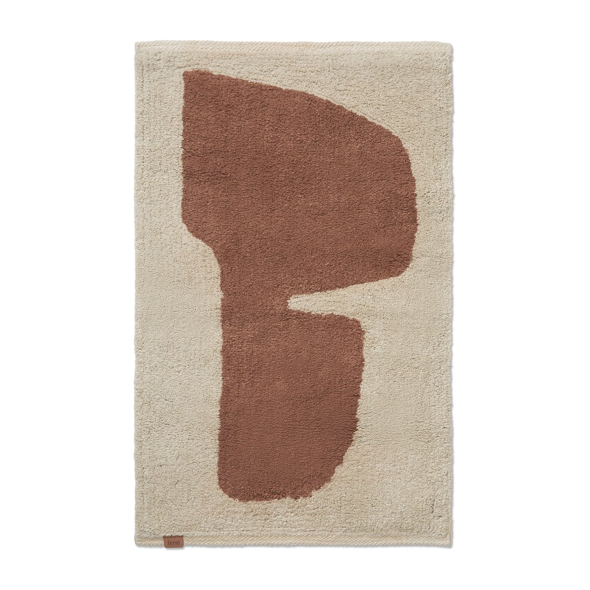 ferm LIVING Lay kylpyhuoneen matto 50 x 70 cm Parchment-rust