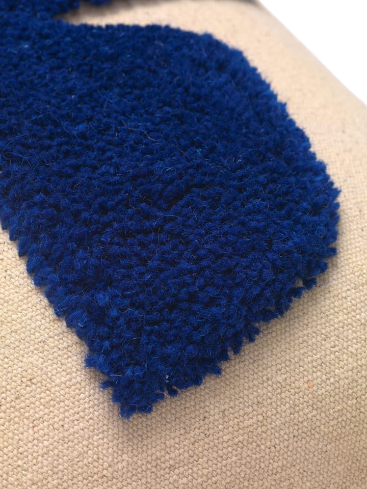 Lay suorakulmainen tyyny 40 x 60 cm - Sand / Bright Blue - ferm LIVING