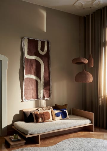 Lay suorakulmainen tyyny 40 x 60 cm - Sand / Bright Blue - Ferm Living