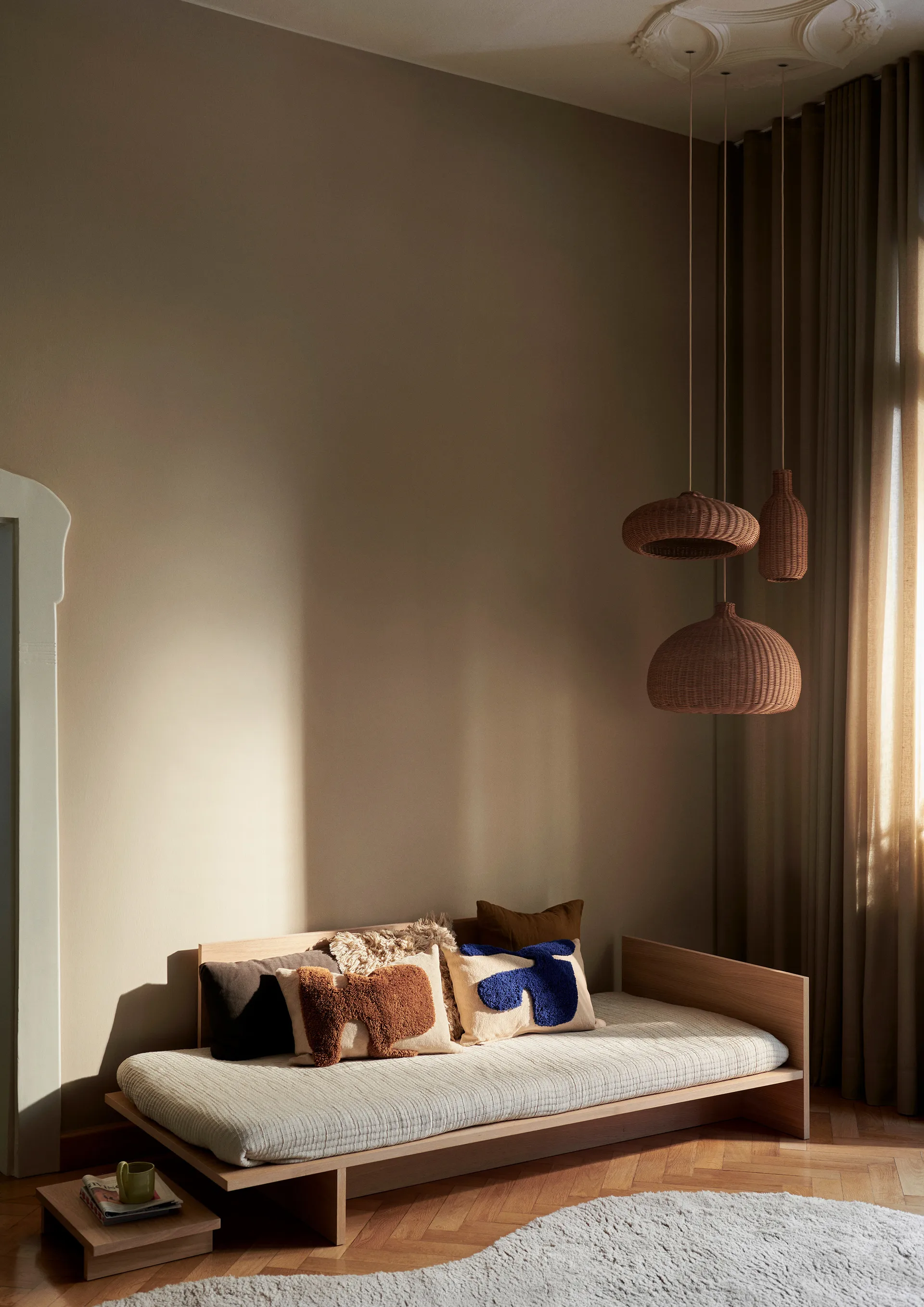 Lay suorakulmainen tyyny 40 x 60 cm, Sand / Sugar Kelp Ferm Living