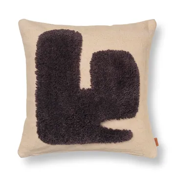 Lay tyyny 50 x 50 cm - Sand / Dark Brown - Ferm Living