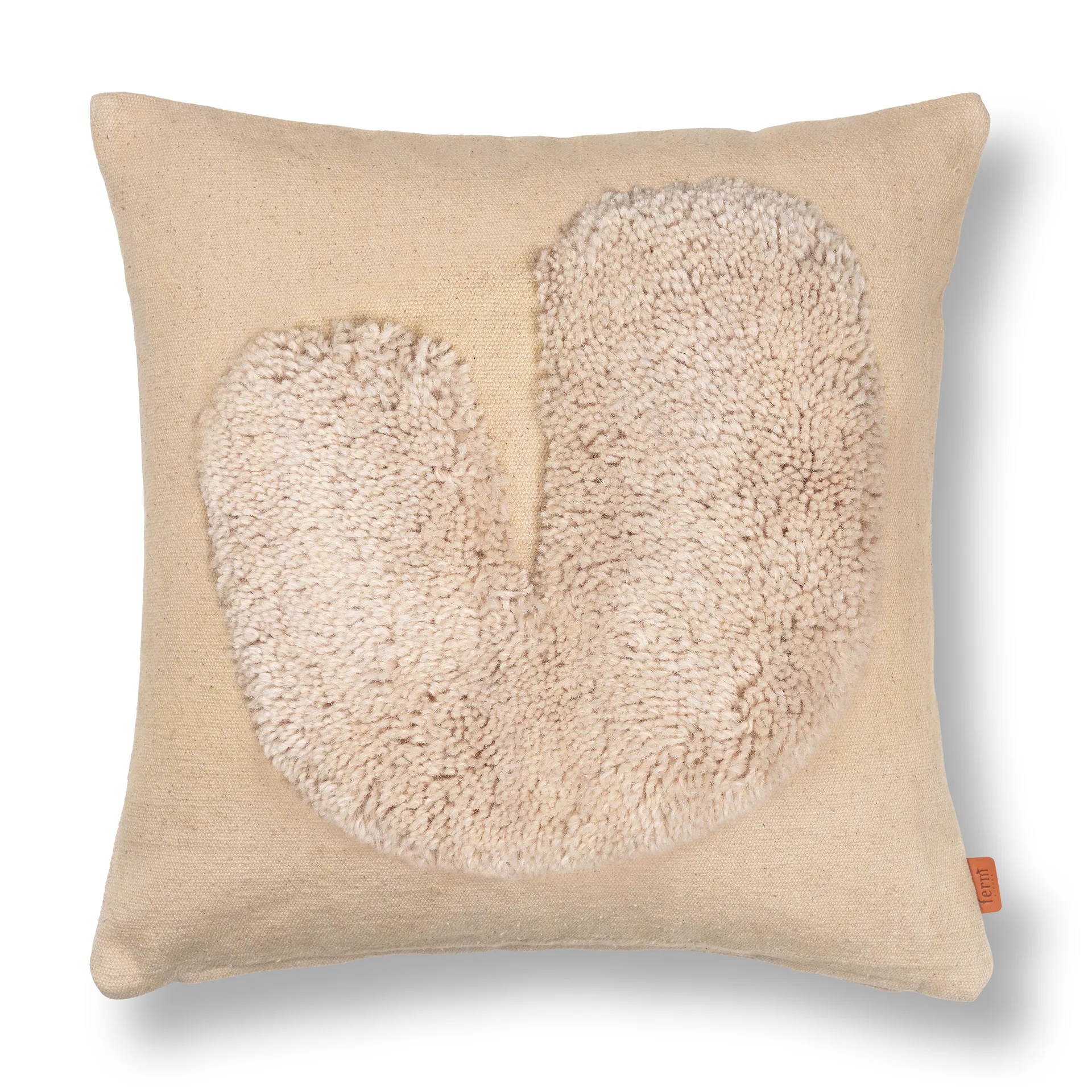 Lay tyyny 50 x 50 cm, Sand / Off-white Ferm Living