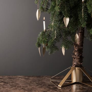 Leaf brass joulukuusenkoriste - 4 kpl - Ferm Living