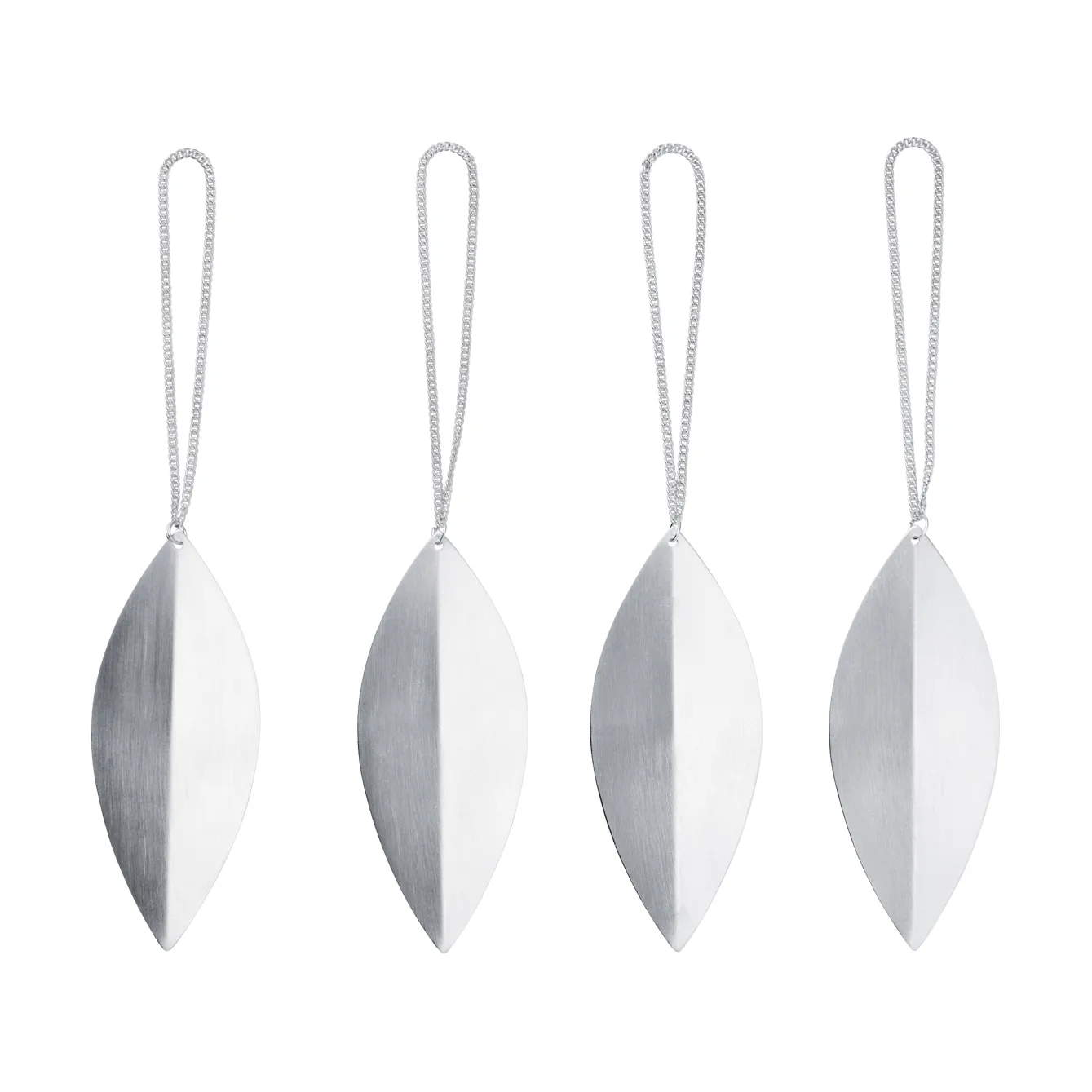 Leaf joulukuusenkoriste, Silver, 4 kpl Ferm Living
