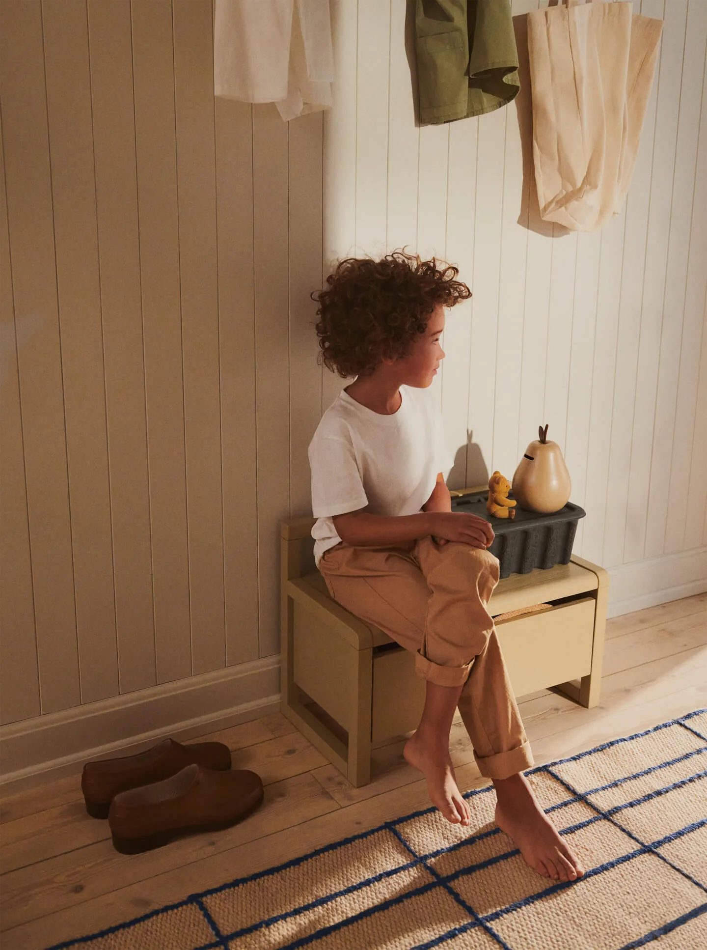 Little architect säilytyspenkki, Cashmere, 60×30×41,2 cm Ferm Living