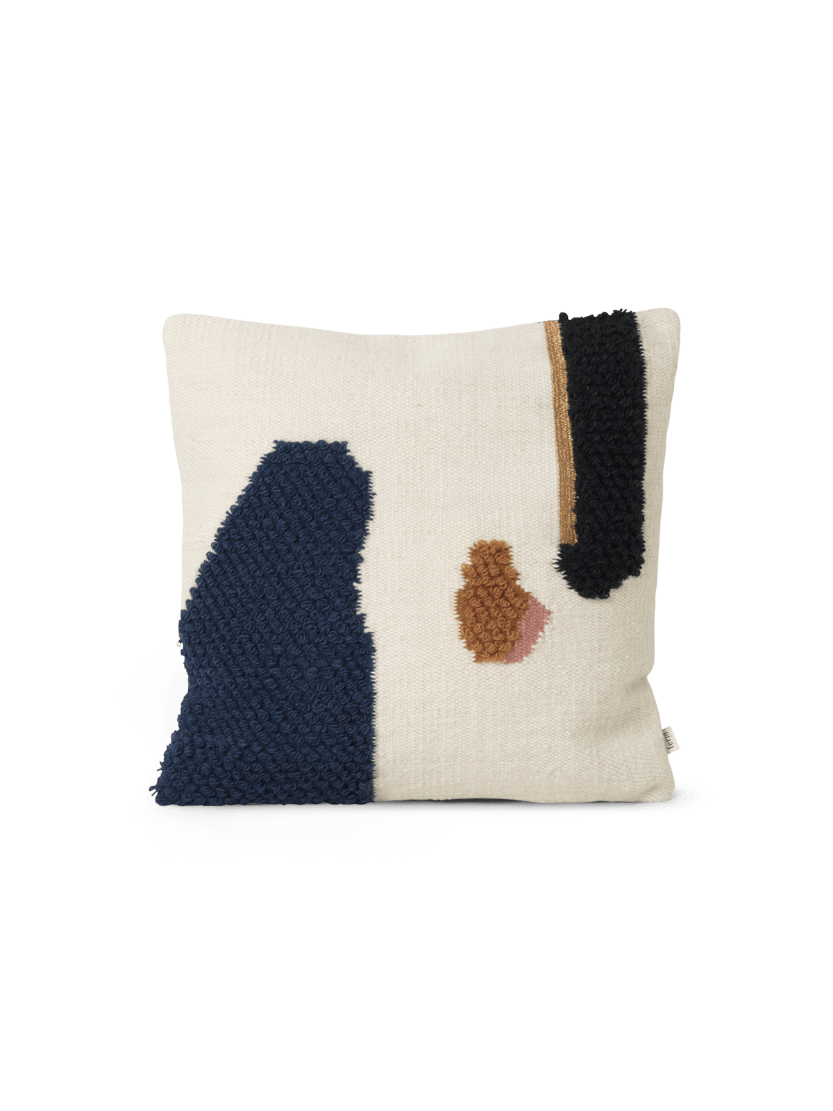 Ferm Living Loop tyynynpäällinen 50x50 cm Mount | Skandinaavinen Sisustus | Tyynynpäälliset | Musta