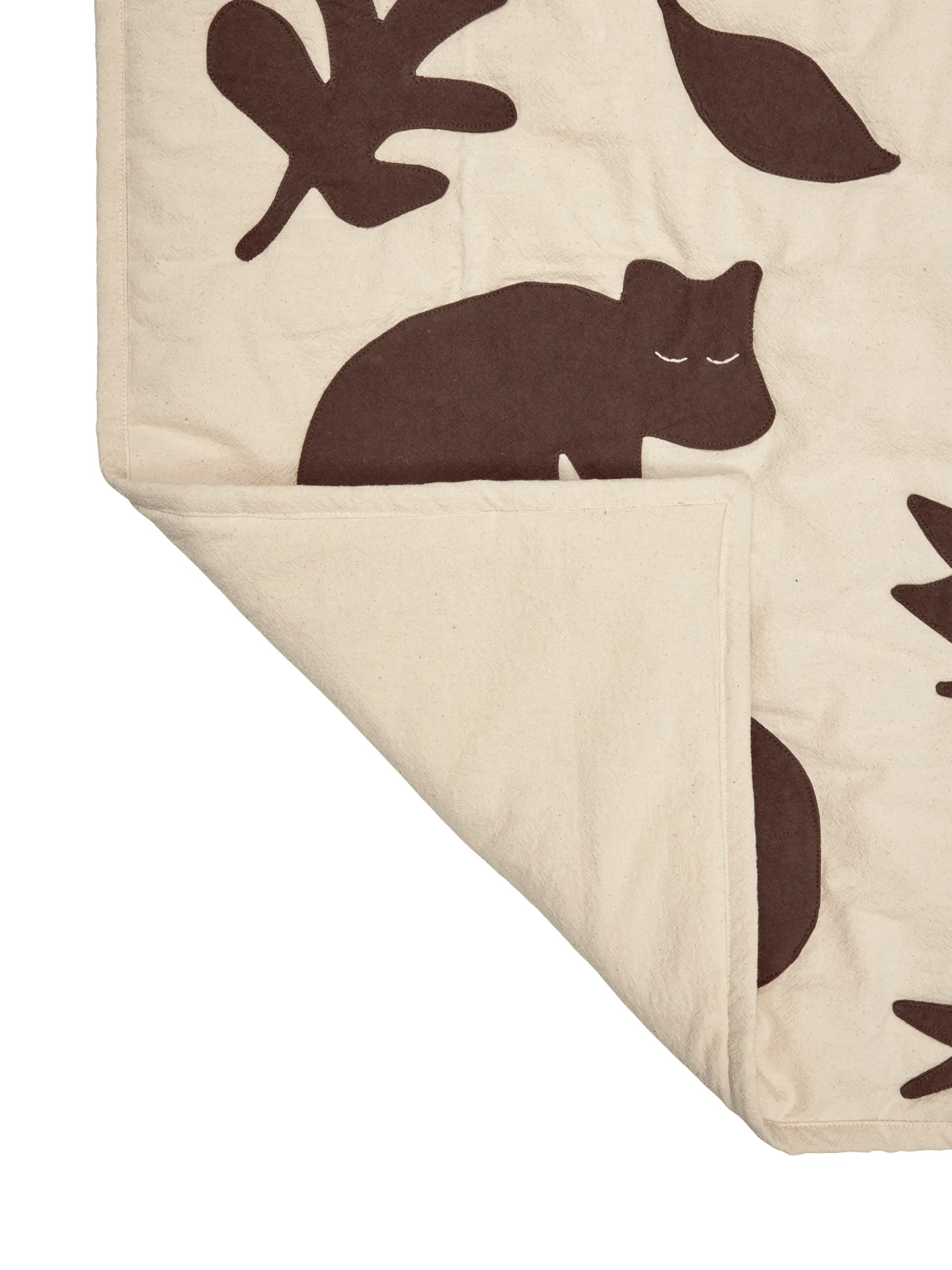Lunden viltti, Off-white-dark chocolate, 80x110 cm Ferm Living