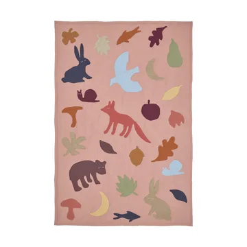 Lunden viltti - Rose-multi, 80x110 cm - Ferm Living
