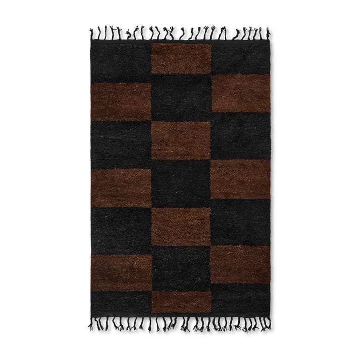 Mara käsinpunottu matto 120x180 cm - Black-chocolate - Ferm LIVING
