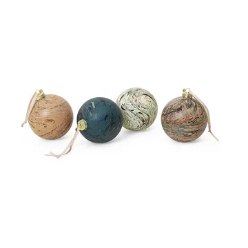 Marble koristepallo mixed 4-pakkaus - Large - Ferm Living