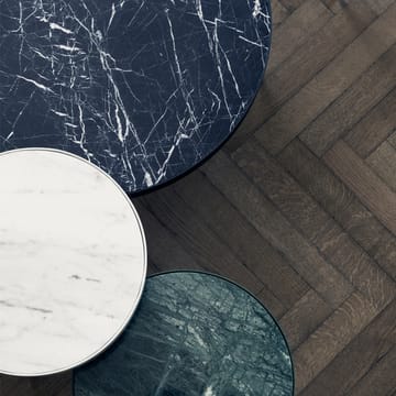 Marble Table -sohvapöytä - Marmori musta, keskikokoinen, musta runko - ferm LIVING