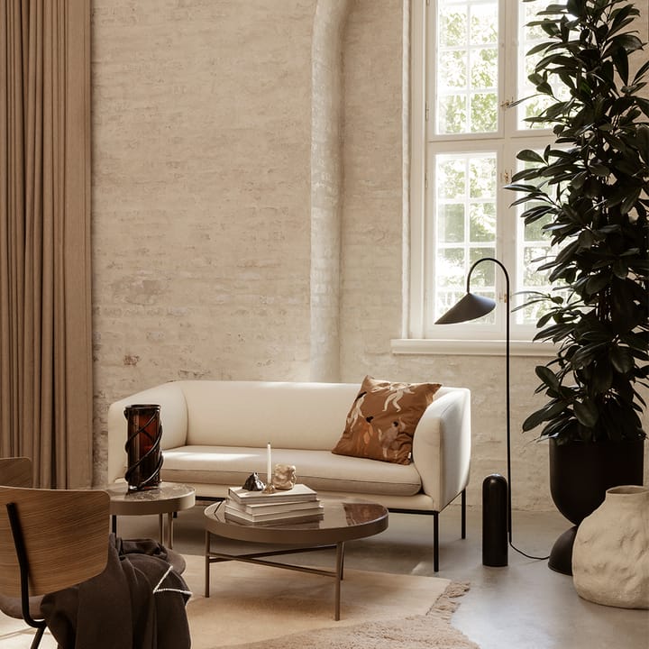 Marble Table -sohvapöytä, Marmori musta, large, musta runko Ferm Living