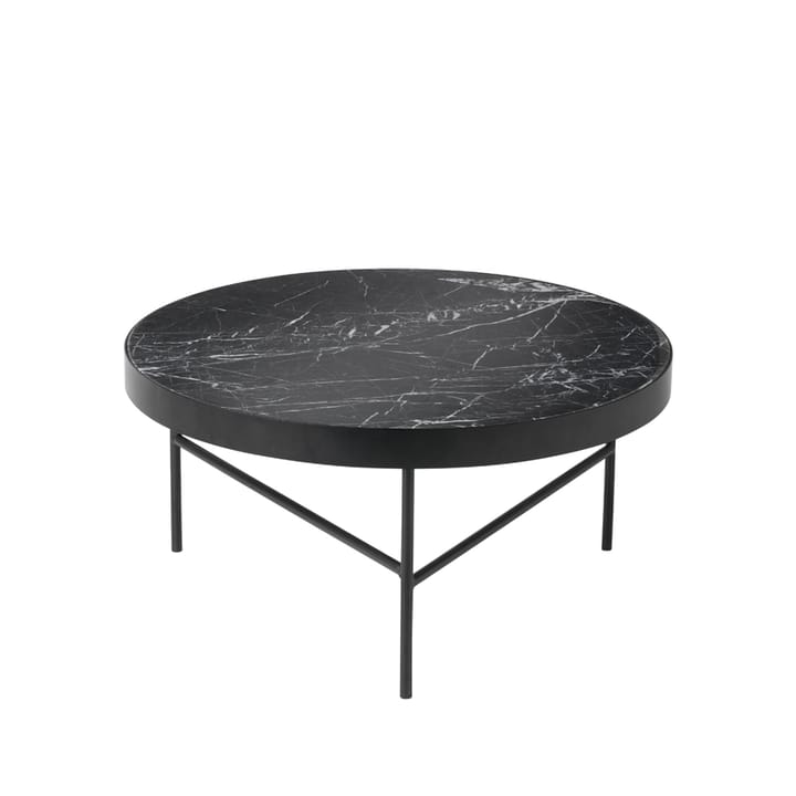 Marble Table -sohvapöytä - Marmori musta, large, musta runko - Ferm LIVING