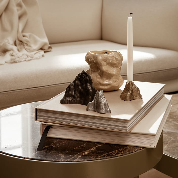 Marble Table -sohvapöytä, Ruskea marmori-large-ruskea runko Ferm Living