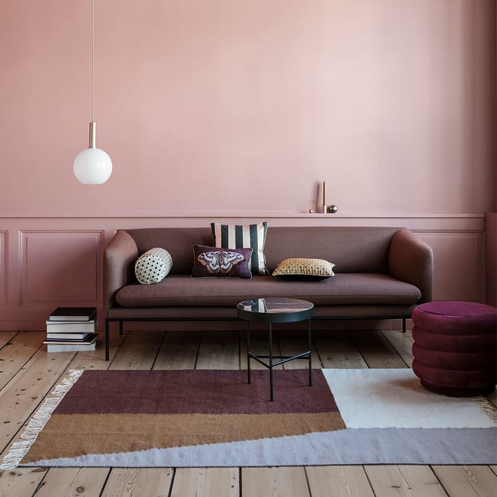 Marble Table -sohvapöytä - Ruskea marmori-large-ruskea runko - ferm LIVING