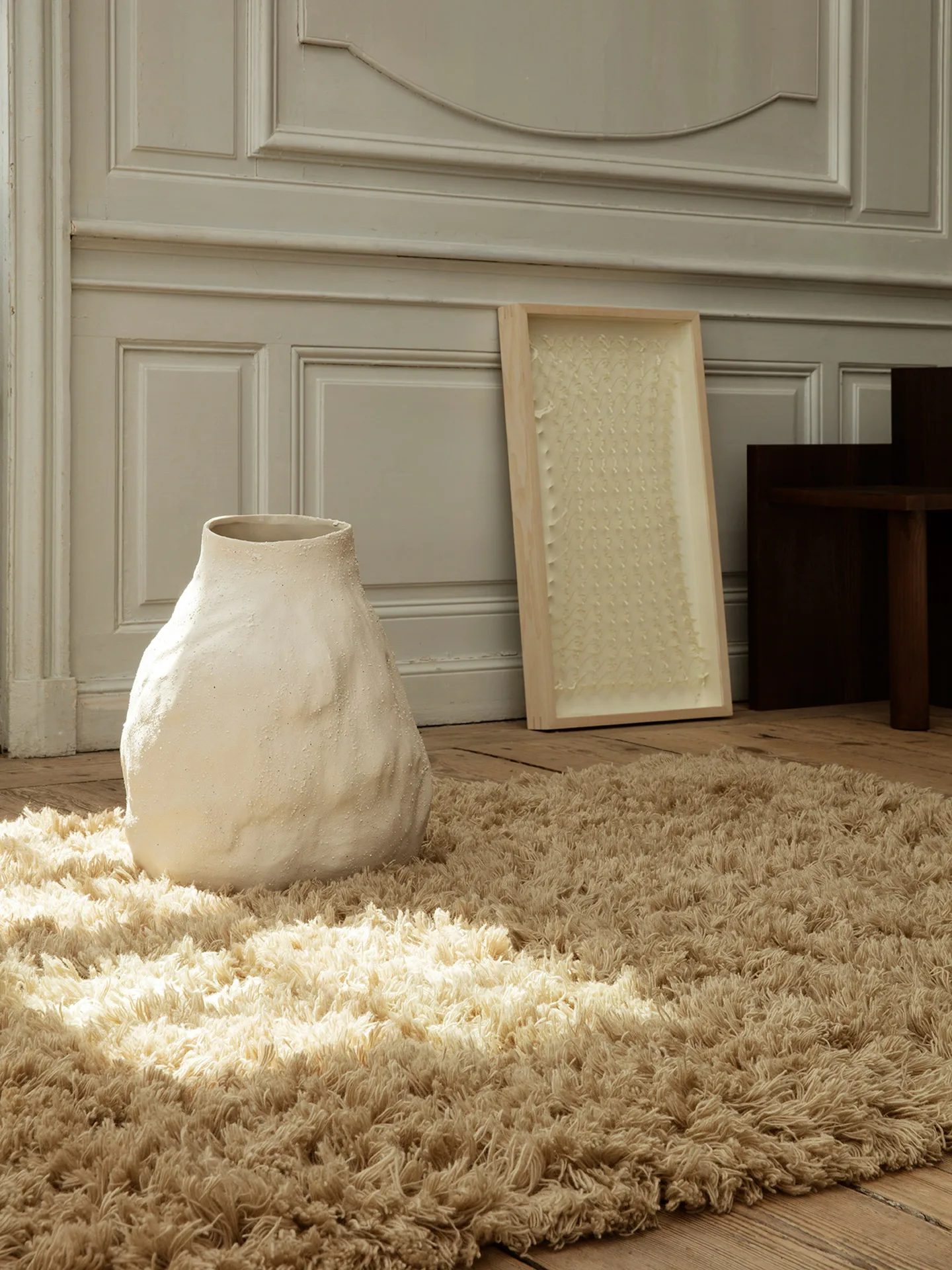 Meadow High Pile -matto 200x300 cm, Light Sand Ferm Living