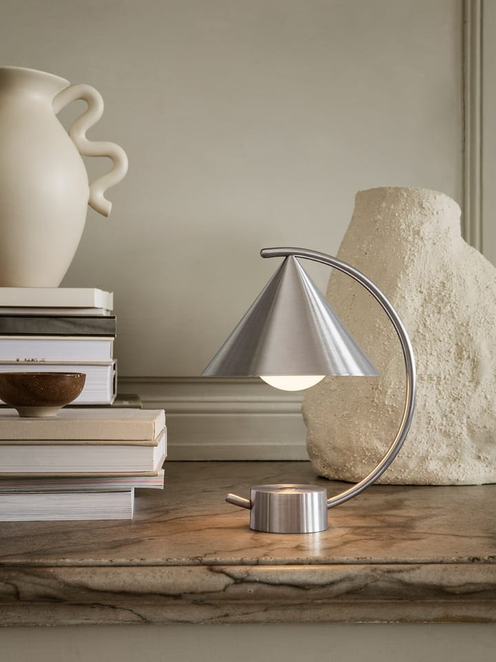 Meridian pöytälamppu, Brushed Steel Ferm Living