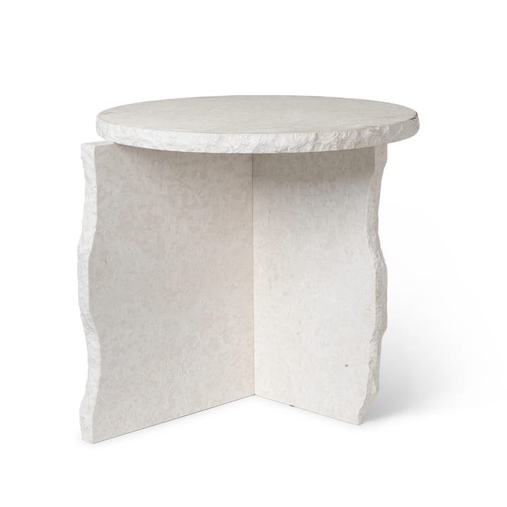 Mineral Sculptural pöytä Ø52 cm - Bianco Curia - ferm LIVING