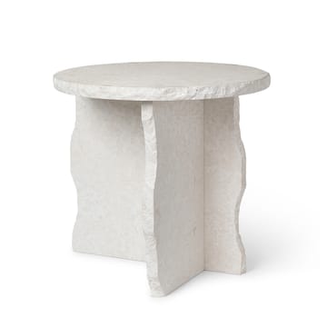 Mineral Sculptural pöytä Ø52 cm - Bianco Curia - Ferm Living