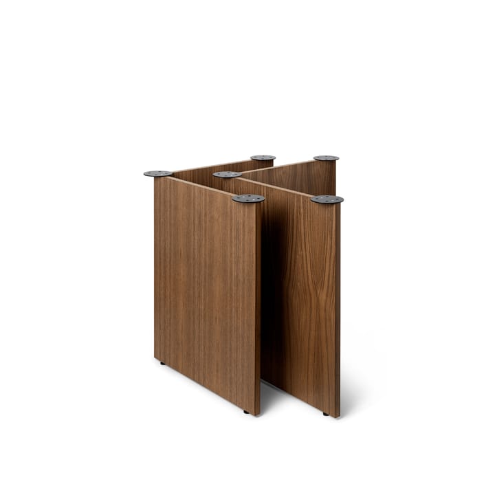 Mingle pöydän jalat 2-pakkaus - Walnut veneer, w68 - Ferm Living