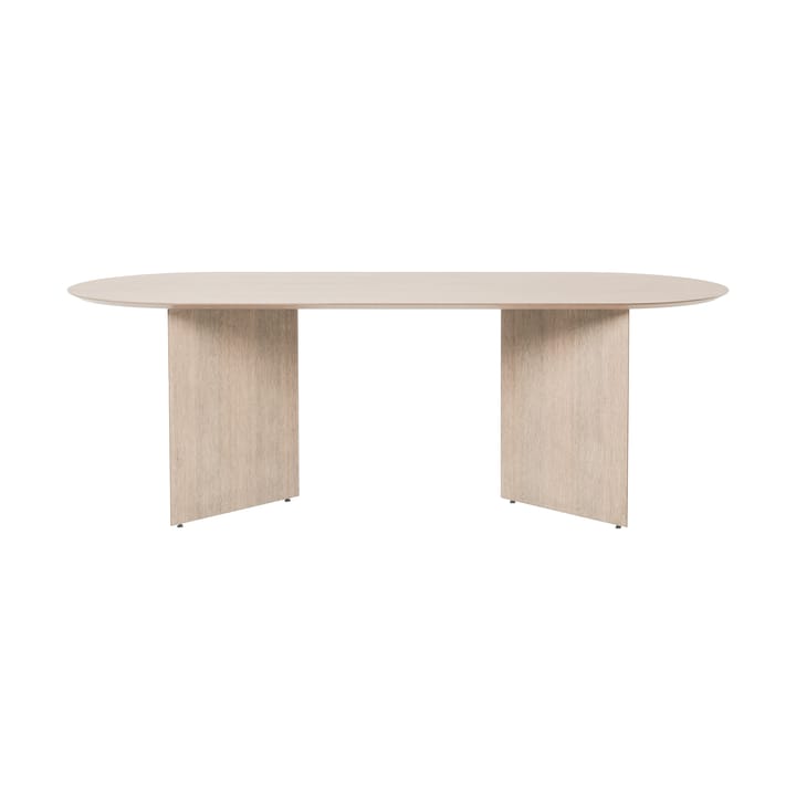 Mingle ruokapöytä ovaali, Oak natural veneer, viistojalat tammi Ferm Living