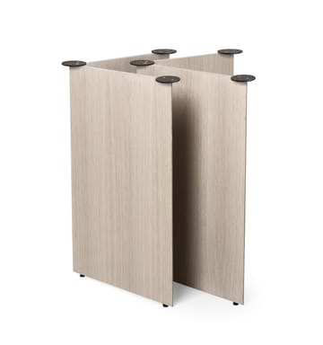 Mingle ruokapöytä ovaali - Oak natural veneer, viistojalat tammi - Ferm Living