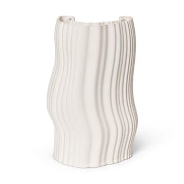 Moire maljakko 19 x 30 cm - Off-white - Ferm Living