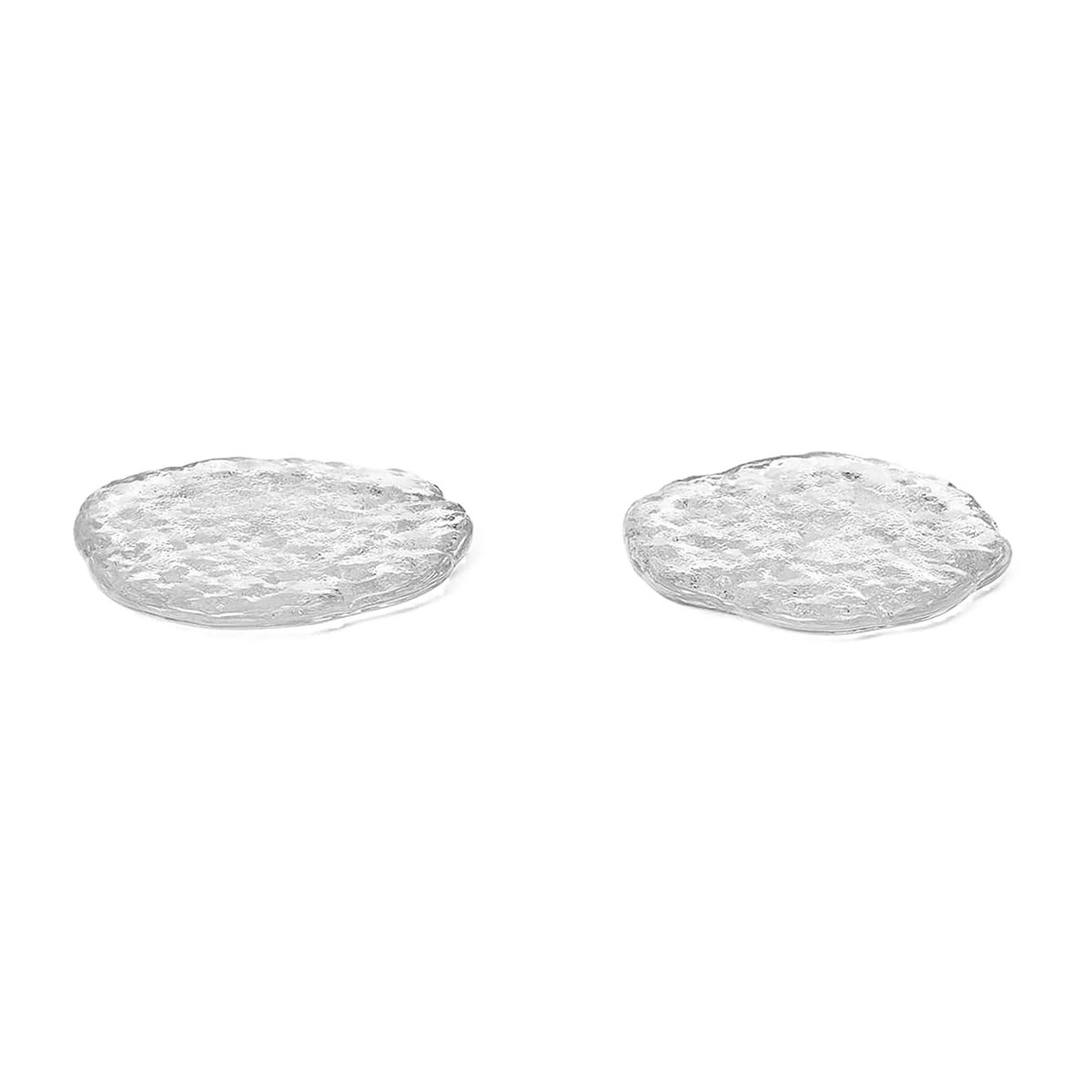Ferm Living Momento lasikivi 2 kpl 11 cm | Skandinaavinen Sisustus | Joulukoristeet | Läpinäkyvä