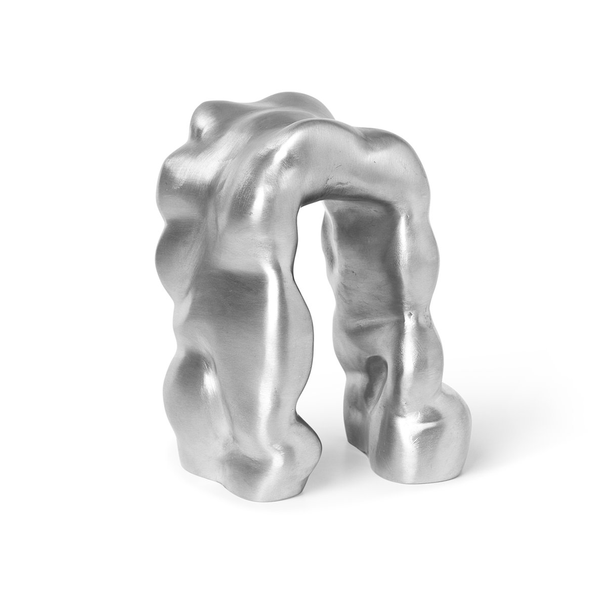 Ferm Living Morf veistos Aluminium | Skandinaavinen Sisustus | Veistokset & Posliinihahmot | Hopeanvärinen