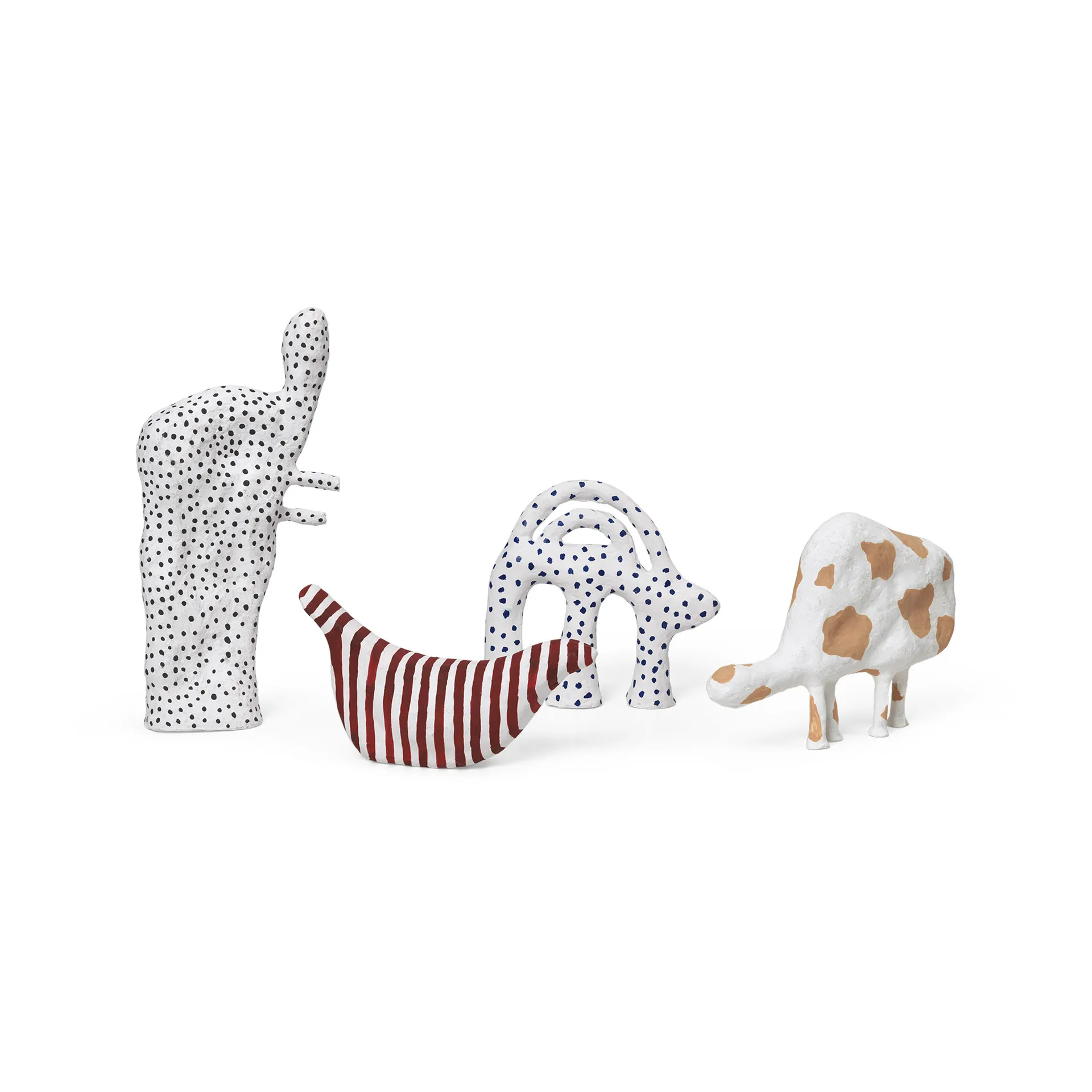 Mumbo veistos 14,5 x 18,5 cm, White-blue Ferm Living