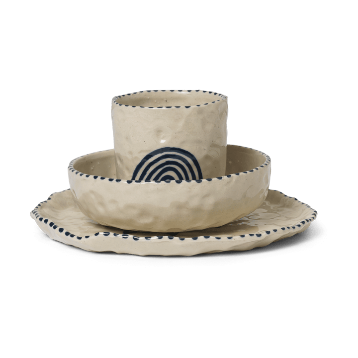 Naive lasten astiasto 3 osaa, Deep blue Ferm Living