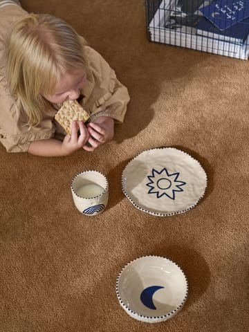 Naive lasten astiasto 3 osaa - Deep blue - Ferm Living