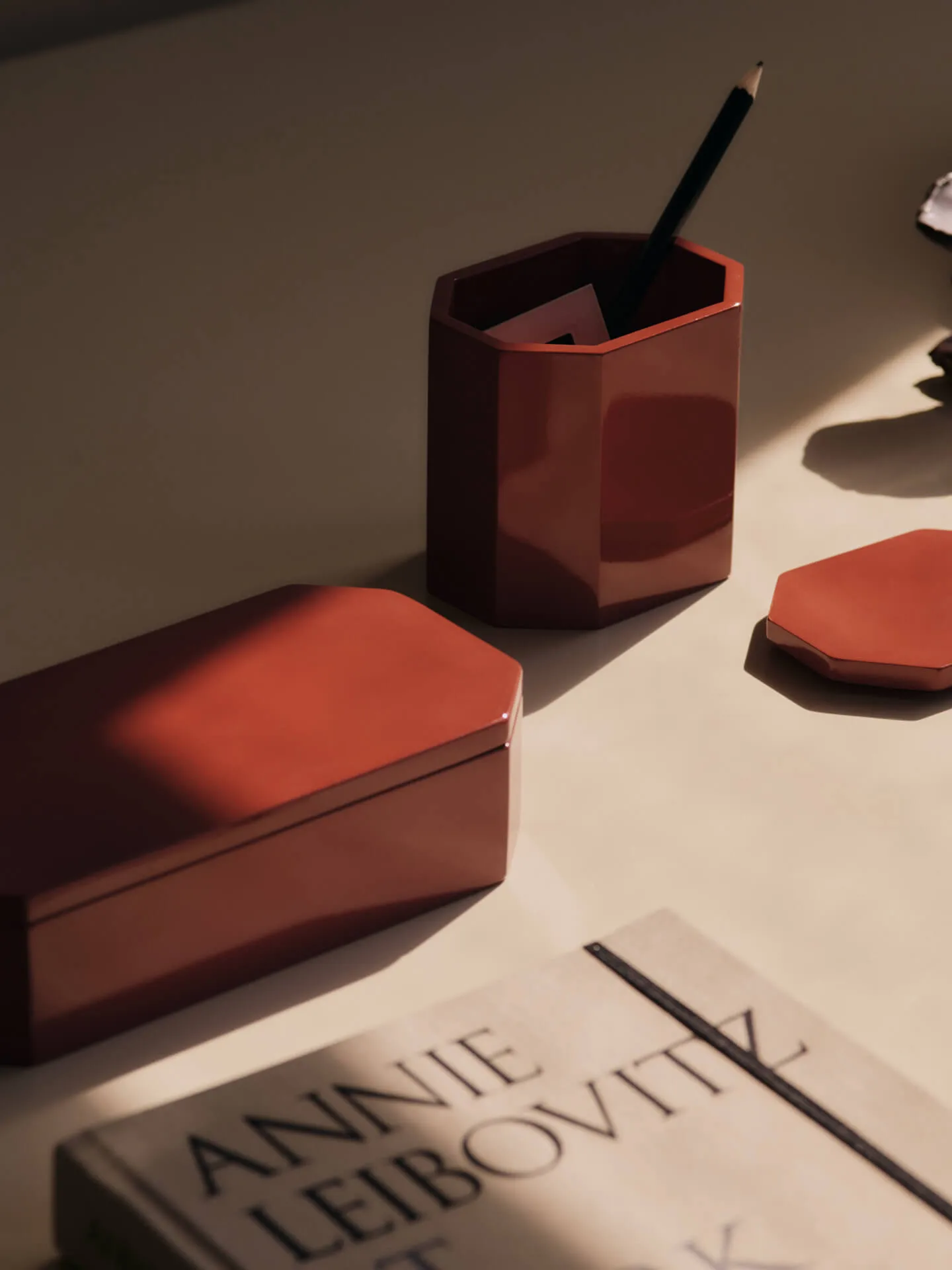 Nova säilytyslaatikko 10x20 cm, Picante Red Ferm Living