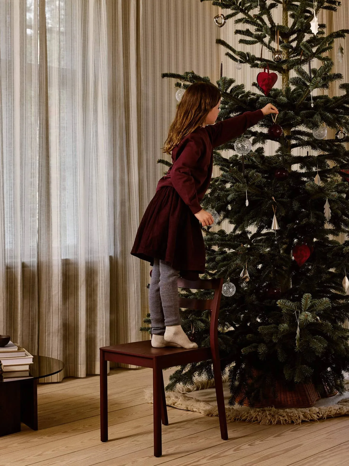Oak leaf christmas tree kynttilänjalka 4-pack, Hopea Ferm Living