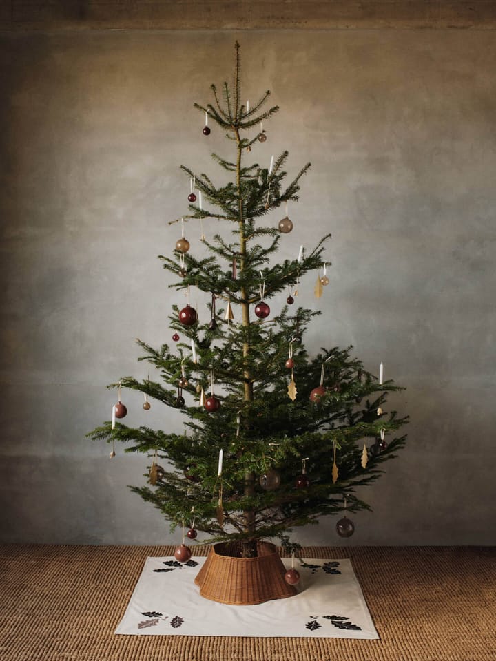Oak leaf christmas tree kynttilänjalka 4-pack, Messinki Ferm Living
