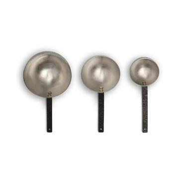 Obra Measuring Spoons mittasetti 3 osaa - Stainless Steel - Ferm Living