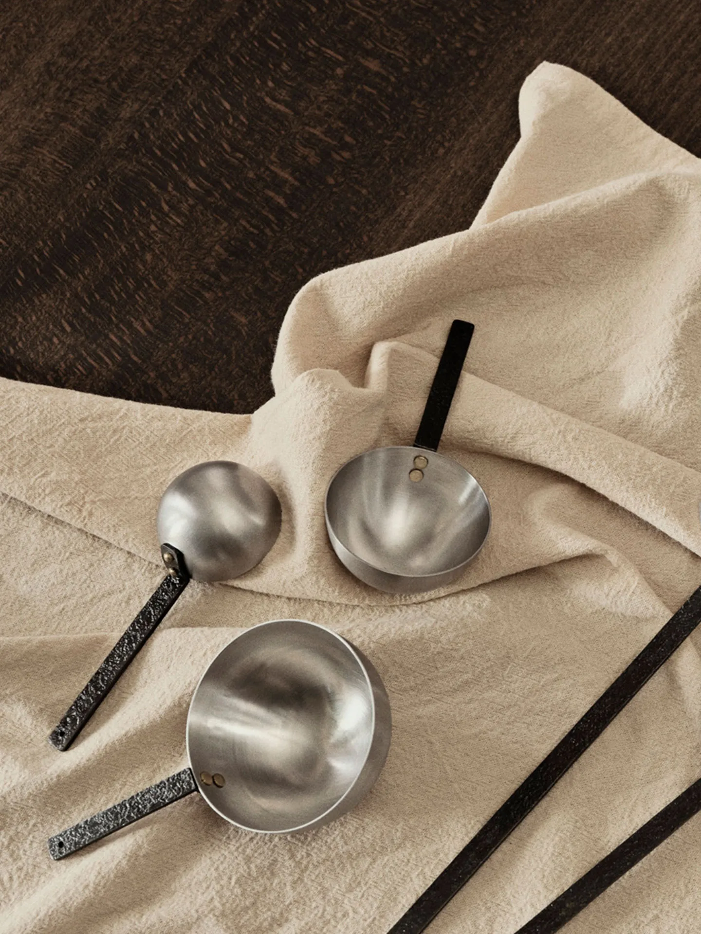 Obra Measuring Spoons mittasetti 3 osaa, Stainless Steel Ferm Living