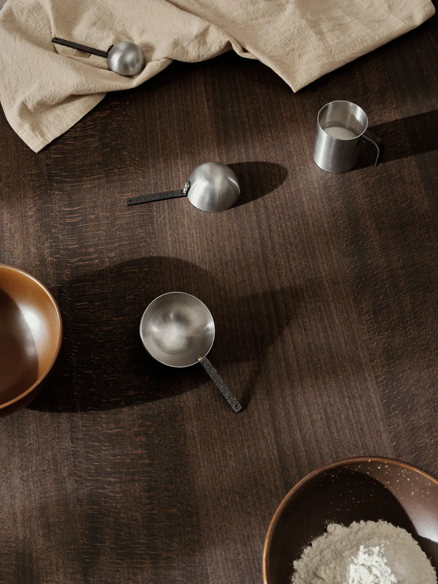 Obra Measuring Spoons mittasetti 3 osaa, Stainless Steel Ferm Living