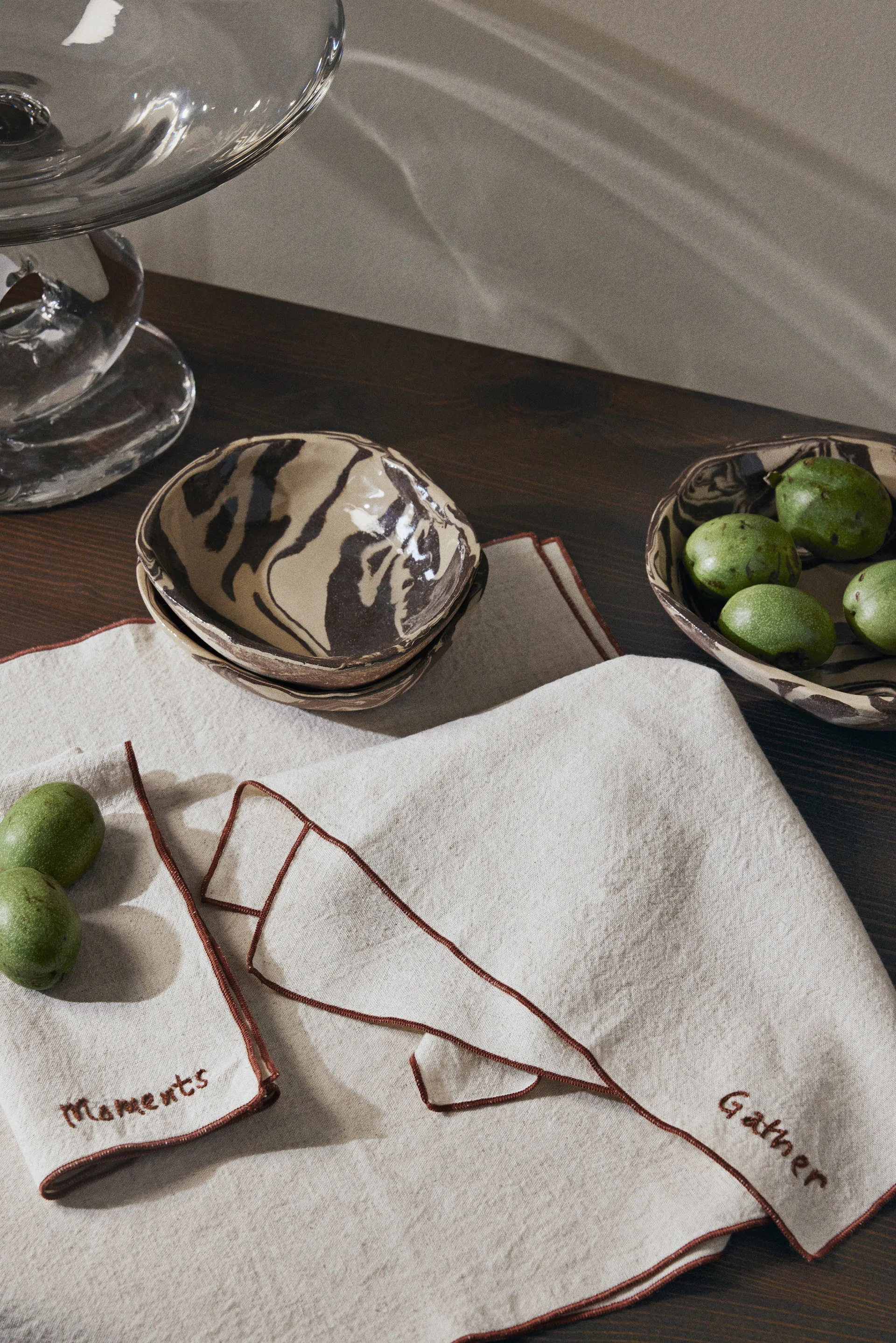 Occasions lautasliinat, 4 osaa, Luonnollinen Ferm Living