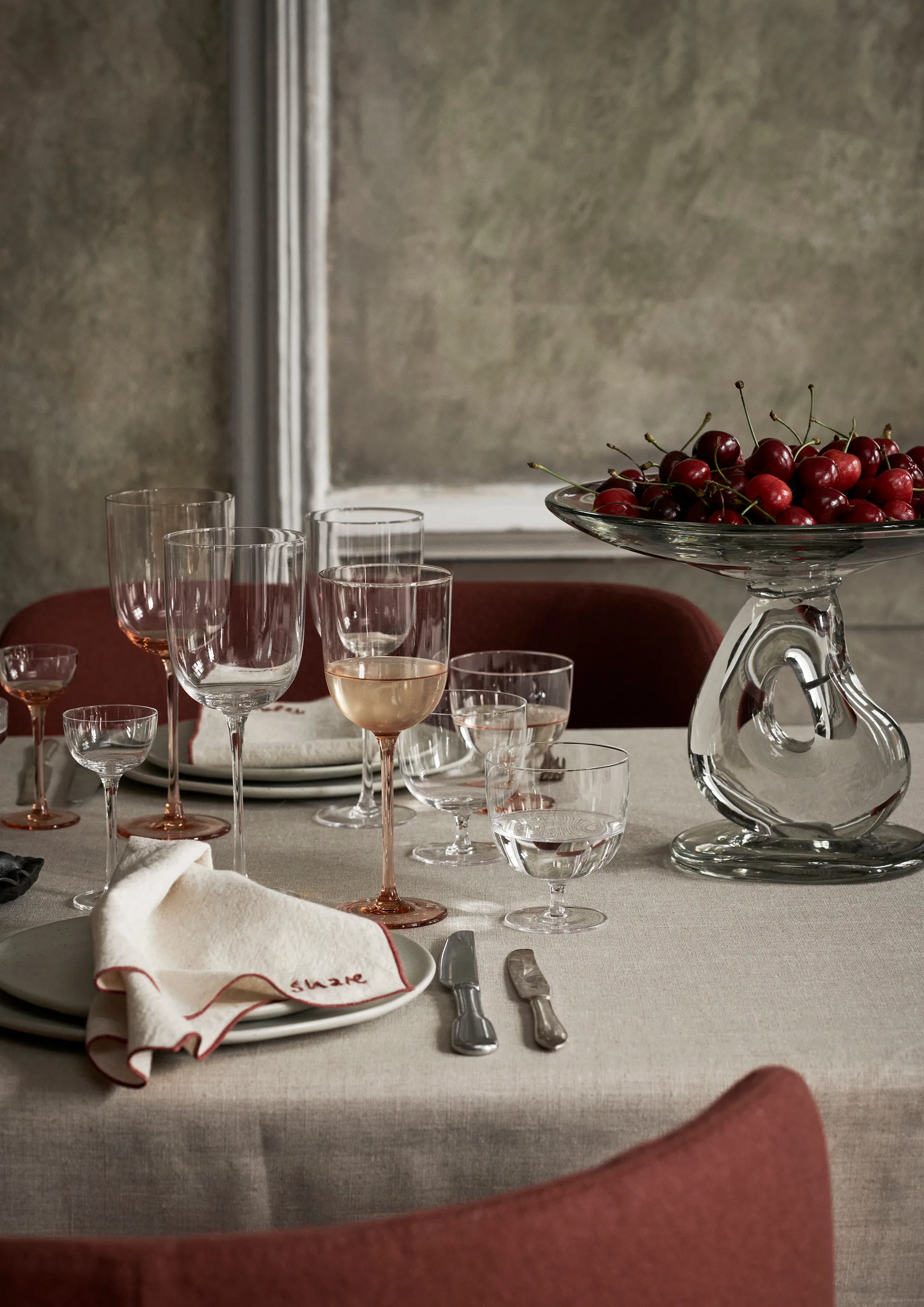 Occasions lautasliinat, 4 osaa, Luonnollinen Ferm Living