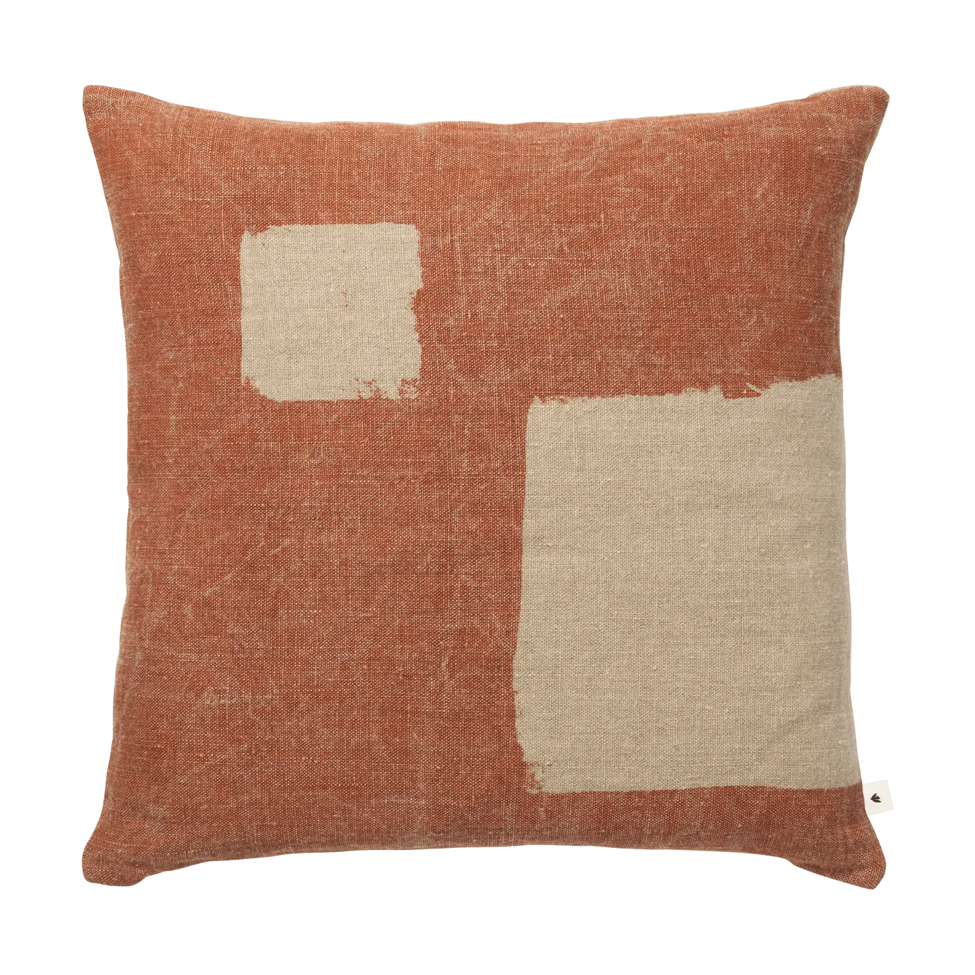 Oleo tyynynpäällinen 50x50 cm, Terracotta-Natural Ferm Living
