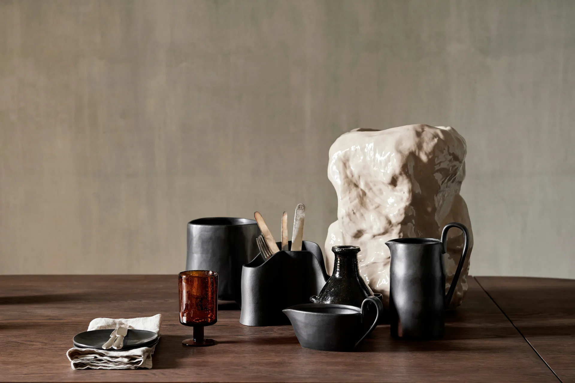 Oli viinilasi 22 cl, Amber Ferm Living