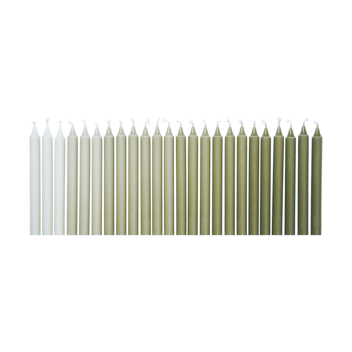 Ombre antiikkikynttilä 24 kpl - Khaki - Ferm Living